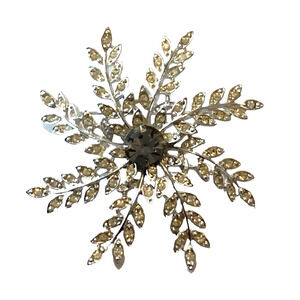 Vintage Sarah Cov Bold Snowflake Flower Brooch 60's Chic Pin